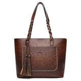 Women's Tassel Bag Large Capacity Shoulder Bag Retro Style