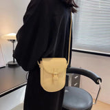 British Style Cowhide Camera Bag for Women