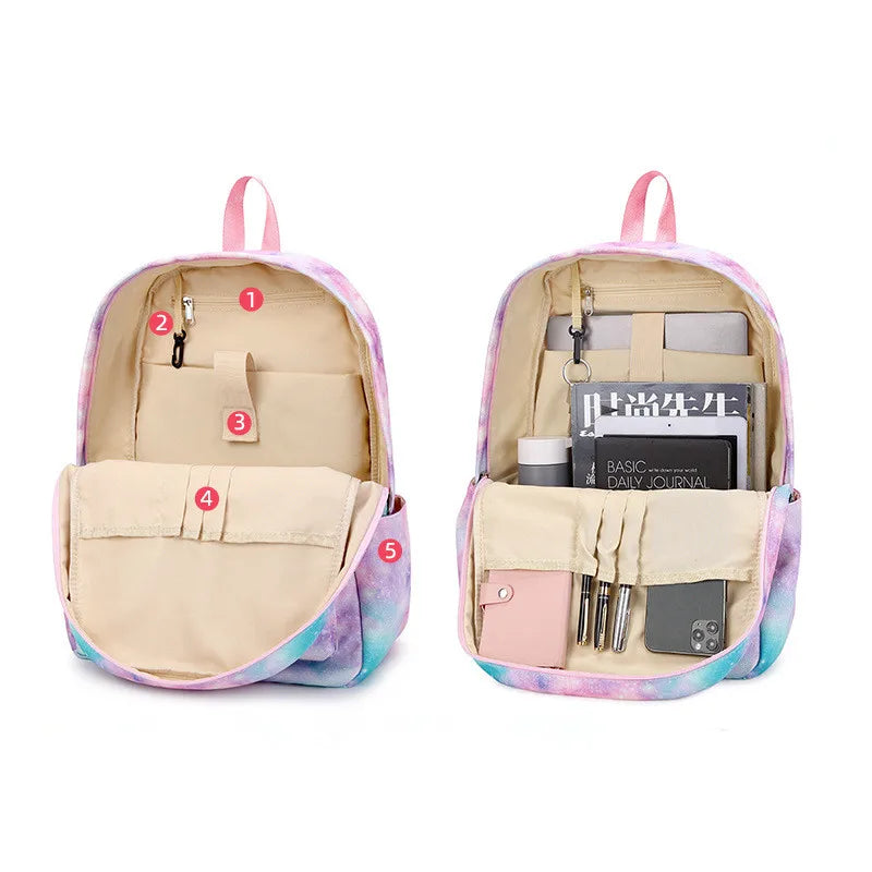 2023 3pcs/set Printing Kid Backpacks School Bags Girls Children