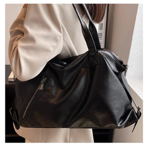 Casual Soft Leather Tote Bag for Women Large Capacity Handbag