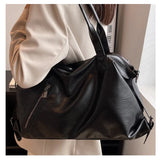 Casual Soft Leather Tote Bag for Women Large Capacity Handbag