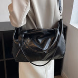 Casual Soft Leather Tote Bag for Women Large Capacity Handbag
