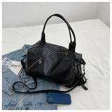 Casual Soft Leather Tote Bag for Women Large Capacity Handbag