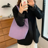 Casual Daily Books Women Students Handbags Large Capacity Canvas Top Handle