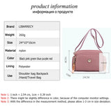 Casual Women Shoulder Bag Nylon Female Handbag and Purses Waterproof Girls