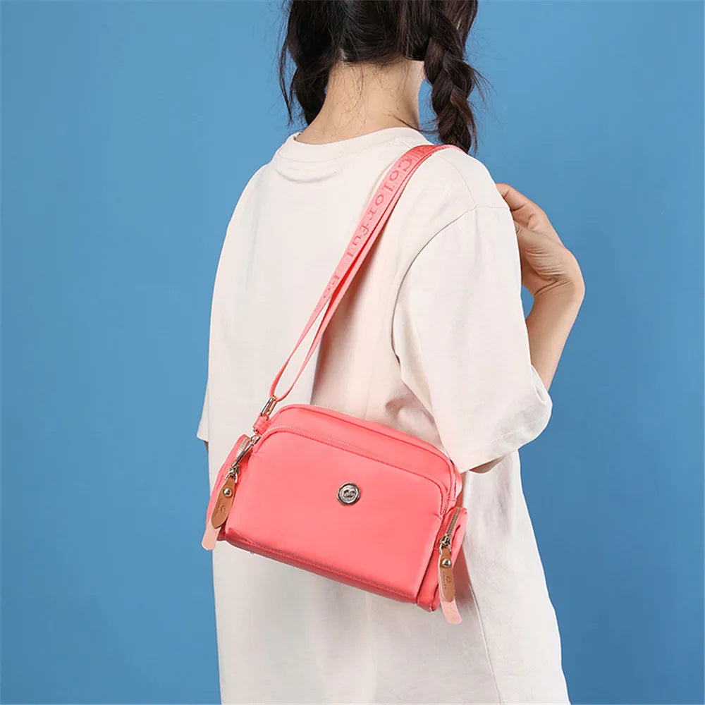Casual Women Shoulder Bag Nylon Female Handbag and Purses Waterproof Girls