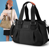 Large Capacity Nylon Handbag Waterproof Casual Handle Women's Travel Handbag