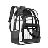 Clear PVC Waterproof Transparent School Bag See Through Backpacks High Large Cap