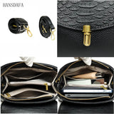 Crocodile Pattern Leather Tote Bag Ladies Shoulder Bag High Handbag