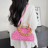 Pink Green Shoulder Bags Chain Crossbody Bags Totes