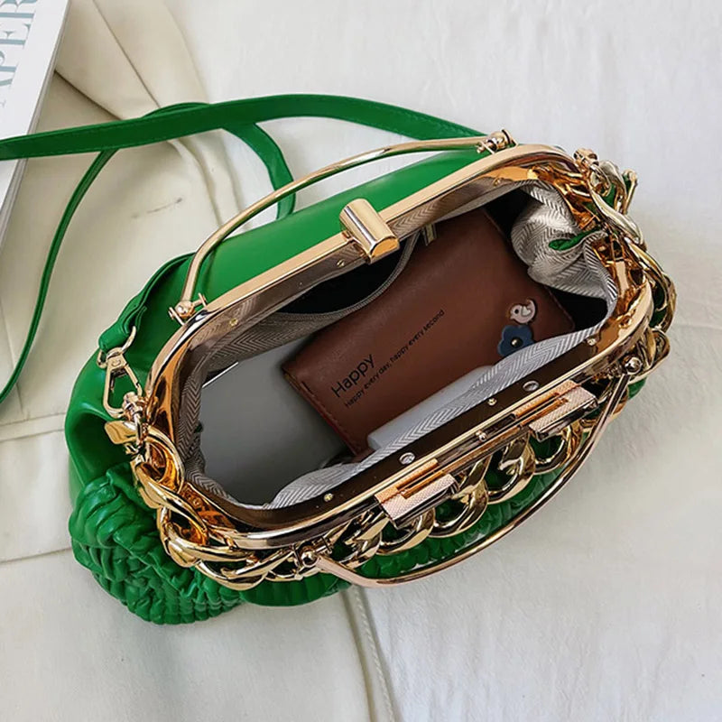 Pink Green Shoulder Bags Chain Crossbody Bags Totes