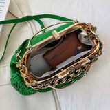 Pink Green Shoulder Bags Chain Crossbody Bags Totes