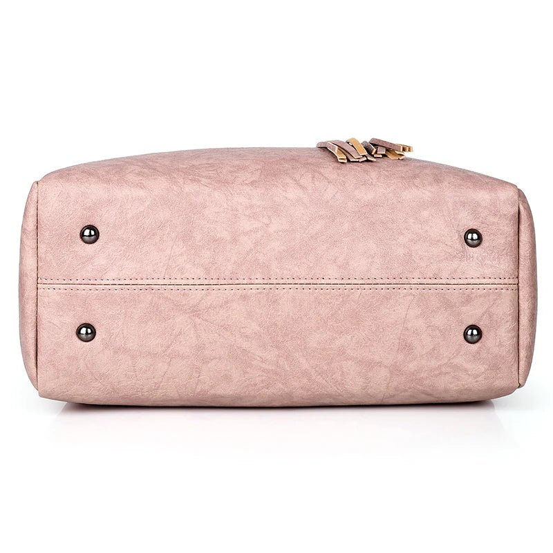 Retro Three-piece Pu Handbags Shoulder Bag Large Capacity Composite Bag