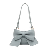 Textured Shoulder Underarm Bag Messenger Bag Ladies Niche Bow Hand Carry Small B