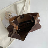 Fashionable PU Leather Shoulder Bags with Tassels