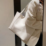 Fashionable Winter Shoulder Bags High Capacity For Work Big Pockets Daily Casual