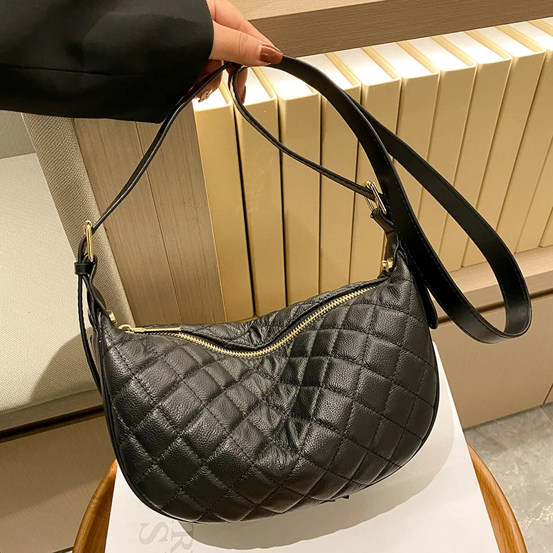 Leather Crossbody Bag Women Shoulder Handbag