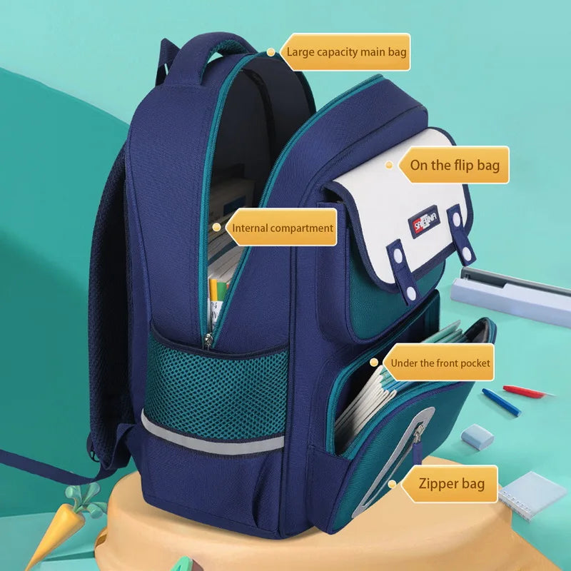 Kids Backpack Orthopedic School Bag Waterproof Primary Schoolbag