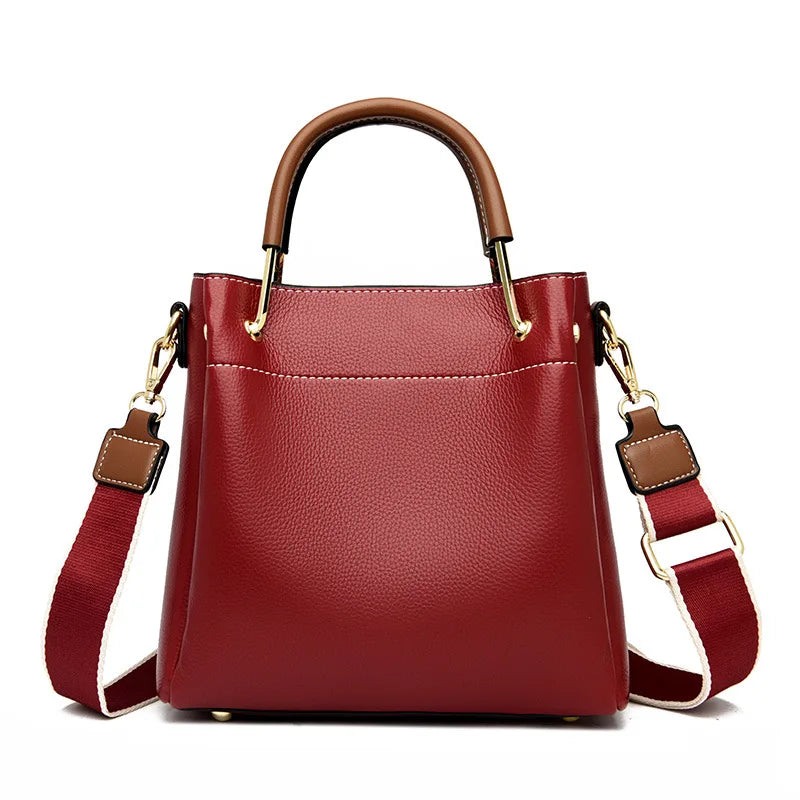 Large Capacity Women's Tote Bag Soft Pu Hangbags Shoulder Crossbody Purses