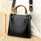 Large Capacity Women's Tote Bag Soft Pu Hangbags Shoulder Crossbody Purses