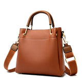 Large Capacity Women's Tote Bag Soft Pu Hangbags Shoulder Crossbody Purses