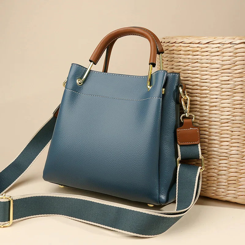 Large Capacity Women's Tote Bag Soft Pu Hangbags Shoulder Crossbody Purses