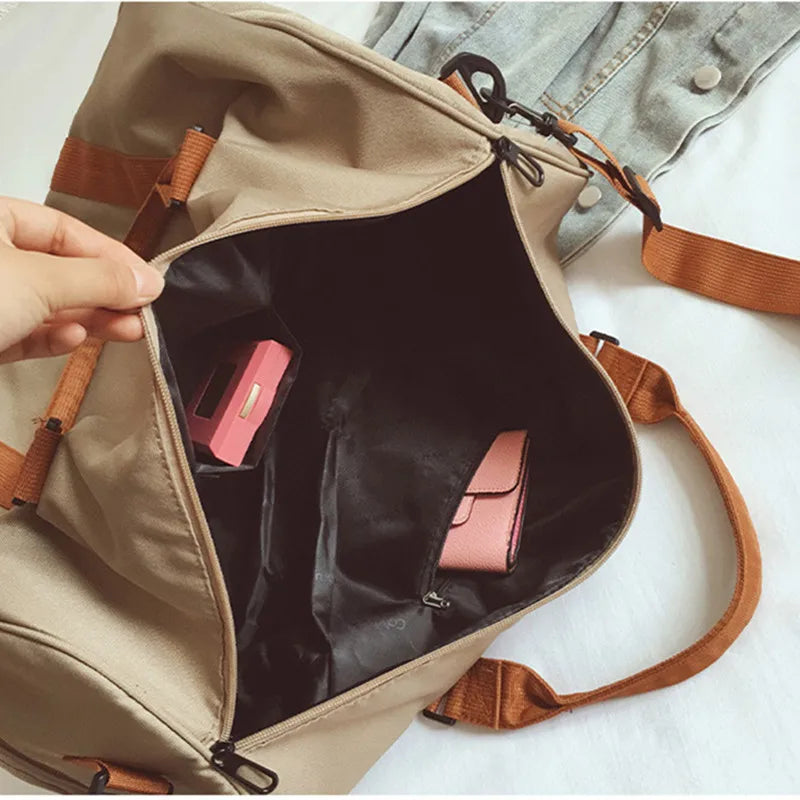 Large Capacity Travel Bag Men Messenger Handbags Shoe Bag Shoulder Fitness Bag