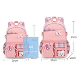 Bowknot Schoolbag Teenage Girls Kids High Capacity Orthopedic Backpack