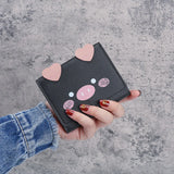 Cartoon Pig Wallet PU Leather Women Purse Trifold Small Money Purses