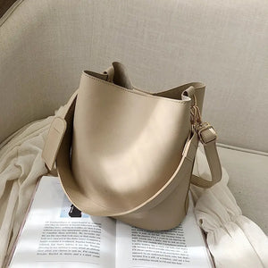 Casual Ladies Tote Women's Handbag Bucket Shoulder Bag