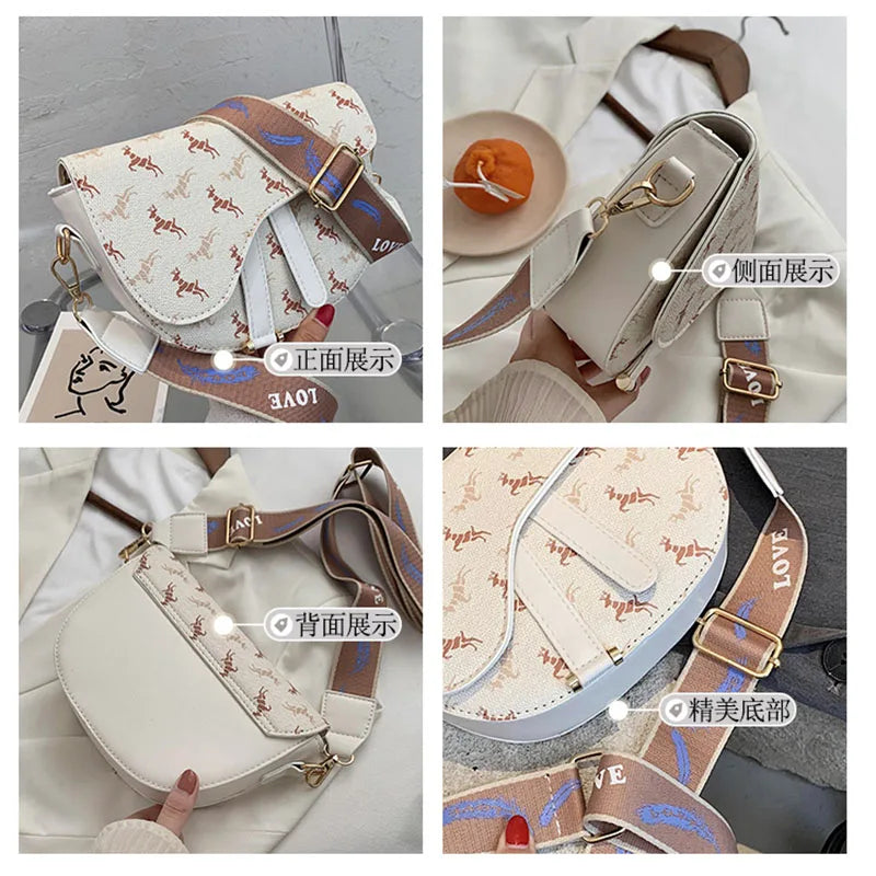 Women Shoulder Bags Saddle Bag Crossbody Messenger Bags