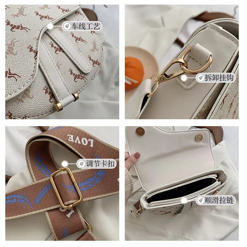 Women Shoulder Bags Saddle Bag Crossbody Messenger Bags