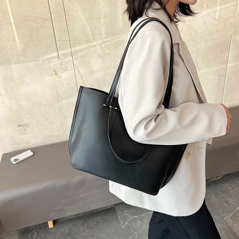 Casual Women Shoulder Bags Large Capacity Shopping Handbags