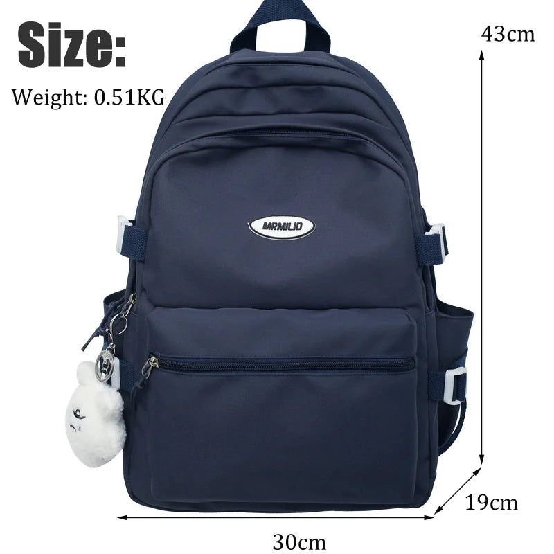 Multi-pocket Student Backpack School Bag For Teenage Girls Boys