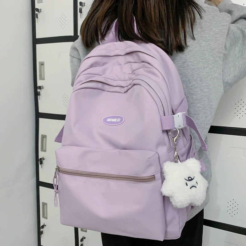 Multi-pocket Student Backpack School Bag For Teenage Girls Boys