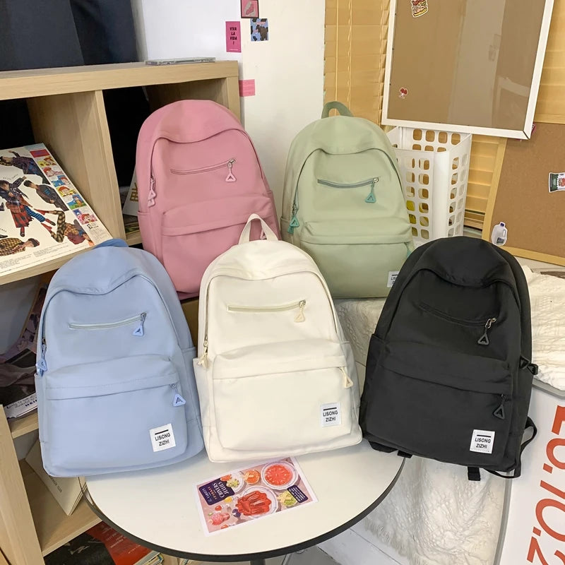 Casual School Backpack for Teenage Girls Boys Travel Rucksack