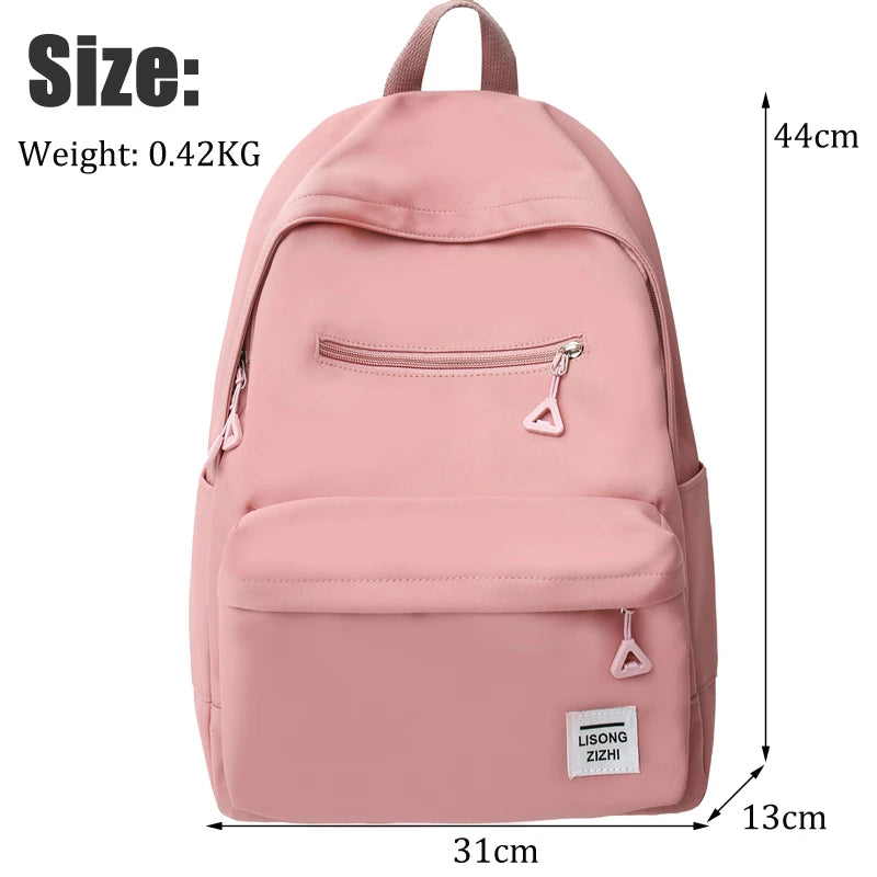 Casual School Backpack for Teenage Girls Boys Travel Rucksack