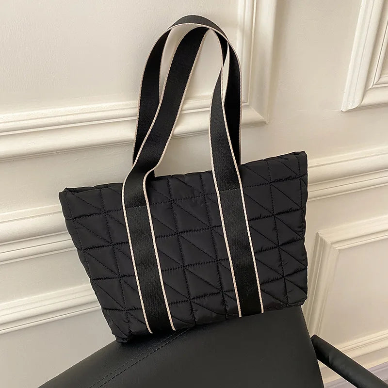 Casual Canvas Shoulder Bag Women Big Totes