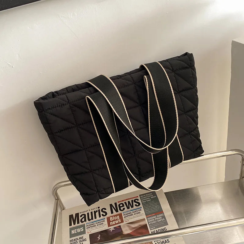 Casual Canvas Shoulder Bag Women Big Totes