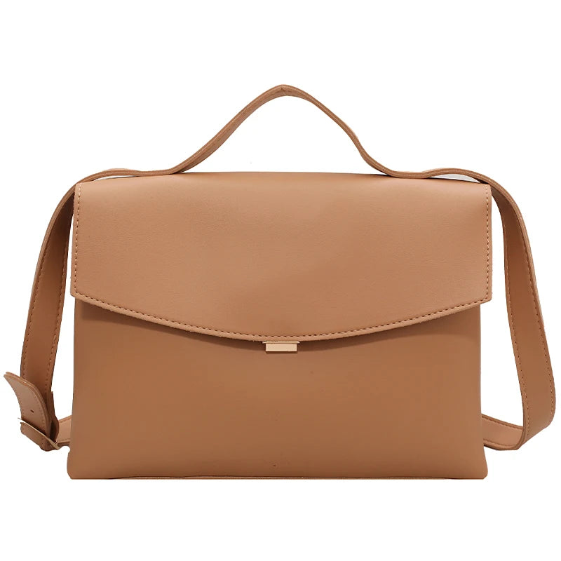 Spring Vintage Large Tote Bag PU Leather Handbag Classic Shoulder Messenger