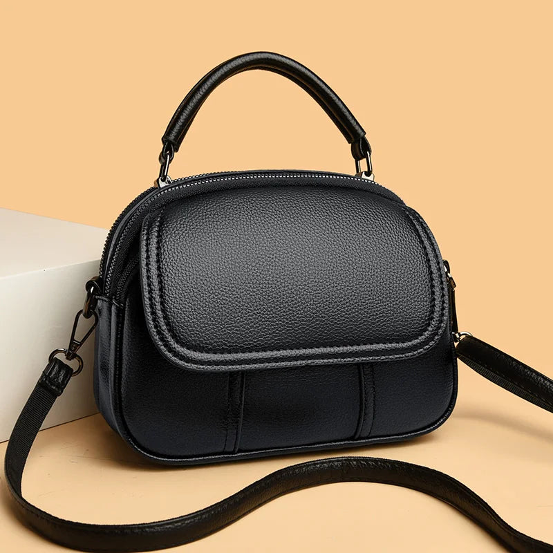 Casual Women Bags PU Leather Crossbody Fashionable Multi-function Soft Surface