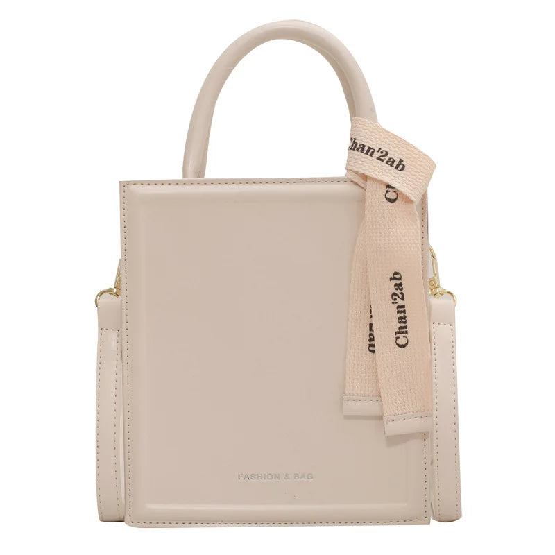 Women's Small Totes Bag with Silk Ribbon