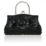Vintage Beaded Evening Bag Embroidered Clutch Hand Bag WY65