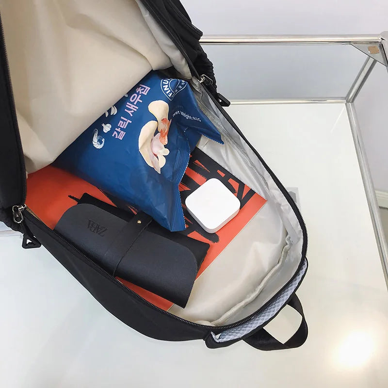 Waterproof Nylon Women Backpack - Japanese Students Schoolbag