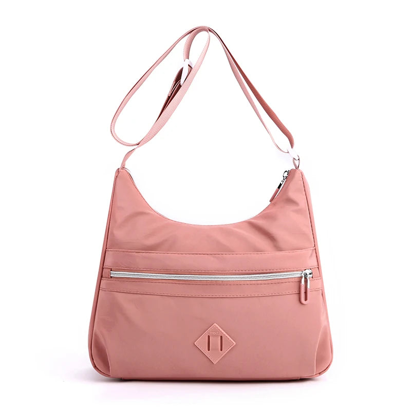 Waterproof Nylon Shoulder Bag for Women Crossbody Purse