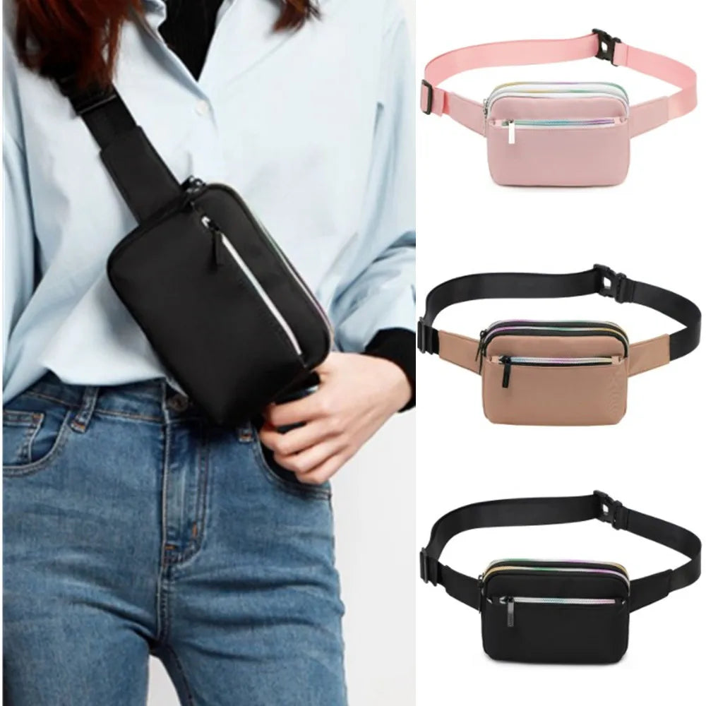 Women Waist Bag Chest Bag Zipper Fanny Pack