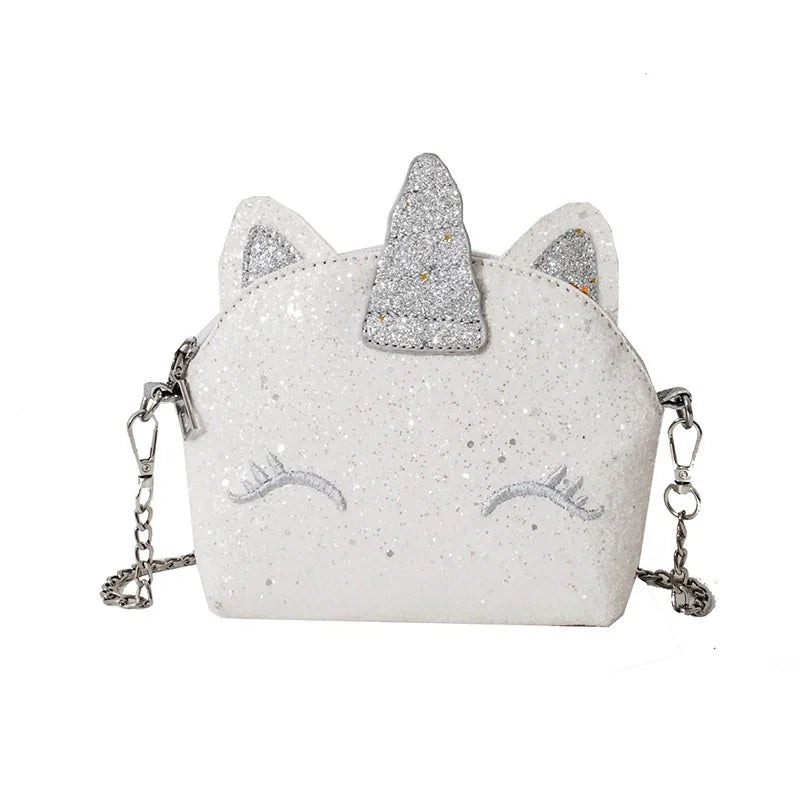 Cat Laser Sequin Crossbody Bag Chain Shoulder Bag