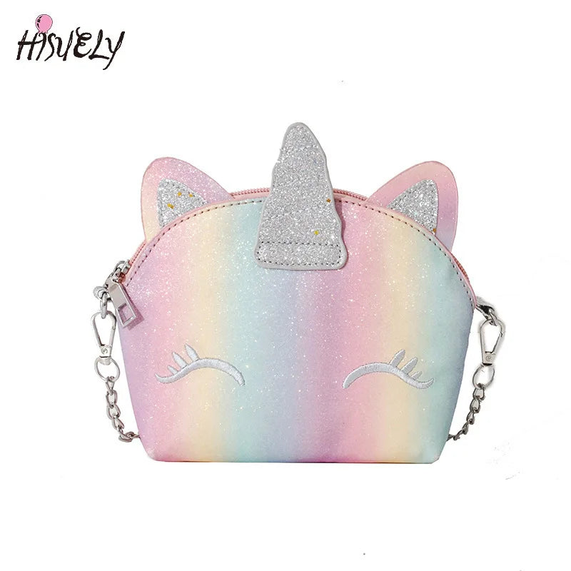 Cat Laser Sequin Crossbody Bag Chain Shoulder Bag