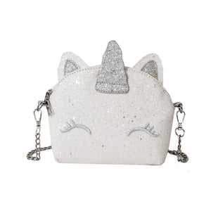 Cat Laser Sequin Crossbody Bag Chain Shoulder Bag