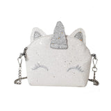 Cat Laser Sequin Crossbody Bag Chain Shoulder Bag